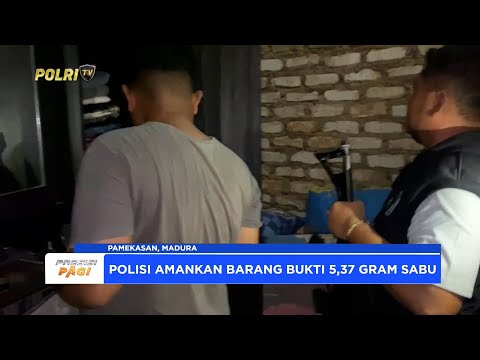POLRES POLRES PAMEKASAN AMANKAN PELAKU NARKOBA DAN LAKUKAN OLAH TKP