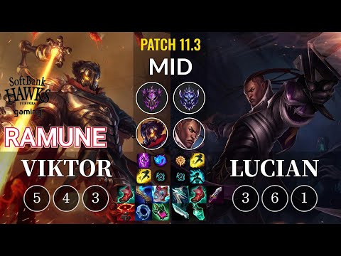SHG Ramune Viktor vs Lucian Mid - KR Patch 11.3