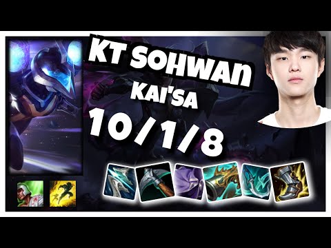 Kai'Sa Bot Lane 11.1 Challenger Gameplay Replay S11 (10/1/8) - KOREAN