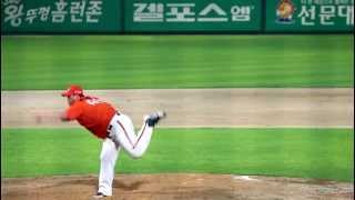 preview picture of video '한화 이글스 류현진 투구 ① (Ryu Hyeon-jin's pitching during the Korean baseball game)'