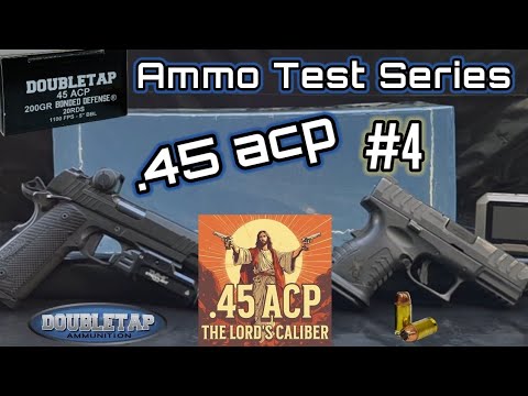 .45 ACP Ammo Test Series: #4 DoubleTap 200gr Bonded Defense| 3.8" and 5" Barrels Accuracy/Gel