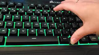 How to fix corsair K55 lights on keyboard