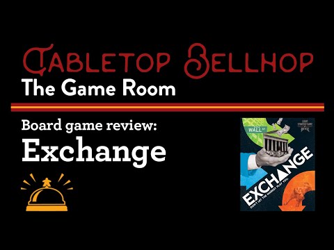 Exchange Board Game Review - An early Wall St. themed, stock trading, light strategy boardgame.