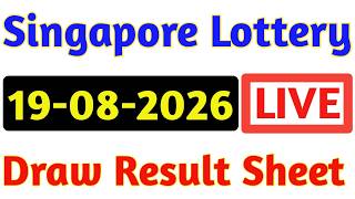 19-08-2026 Today 4D Results Singapore | 4d Result | Today 4d Result Live