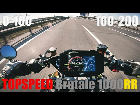 MV Agusta Brutale 1000RR | TOPSPEED | 100-200 | 0-100
