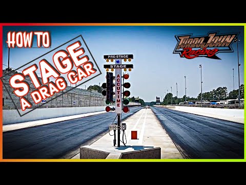 How to Stage a Drag car!  How Too.....