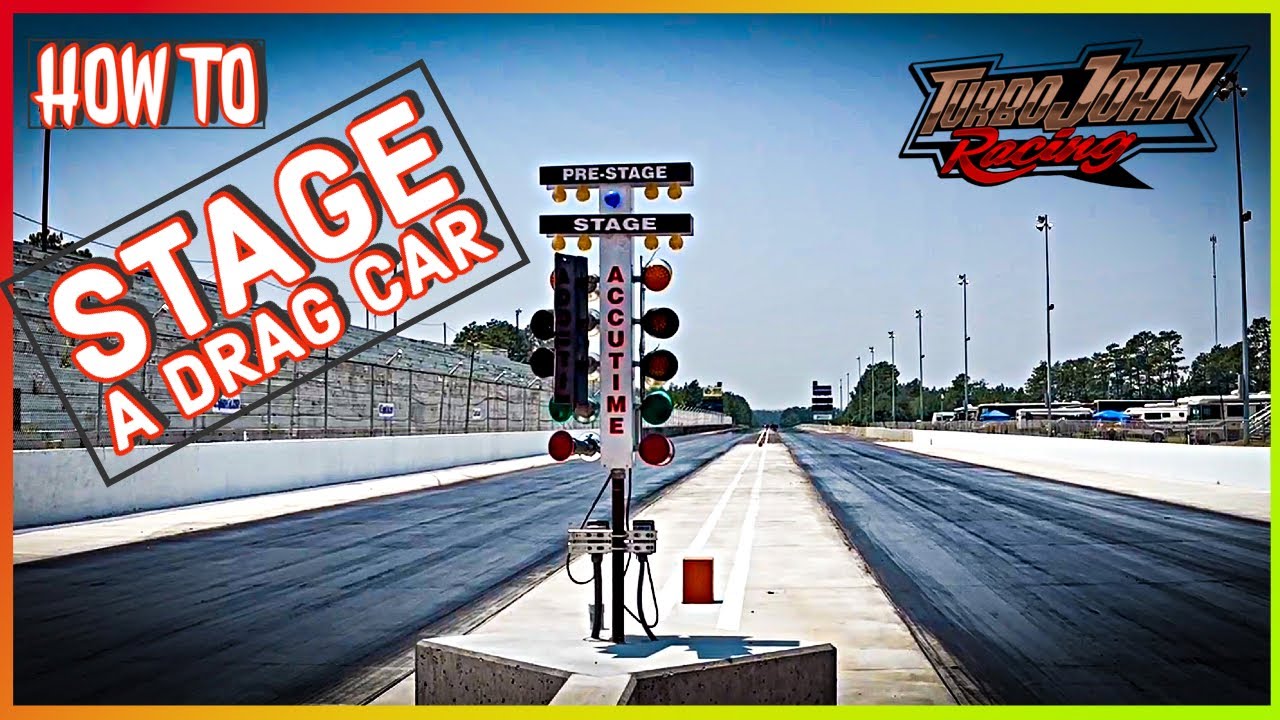 How to Stage a Drag car!  How Too.....