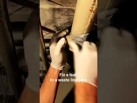 pipe fix with epoxy putty cheap #plumbing #howto #shorts