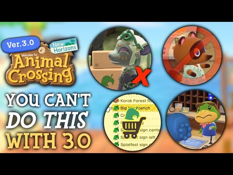 You CAN'T Do This In 3.0 Update - Animal Crossing New Horizons