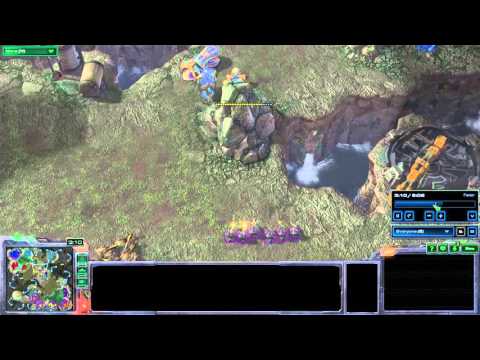 Starcraft II: Destructible Rocks vs Pylon