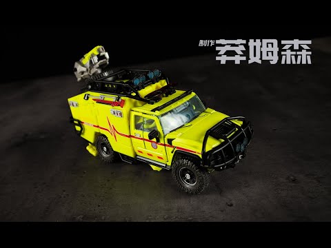 【Mangmotion】Transformers MPM11 Ratchet Stop Motion By Mangmotion.变形金刚大师级MPM11救护车定格动画 莽姆森原创