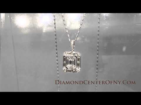 18K White Gold Women's Diamond Pendant. 1.20Ctw. Style# P00065