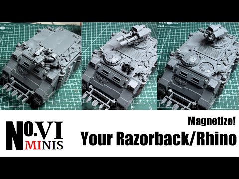 Magnetize your Warhammer 40,000 Razorback/ Rhino￼ in Just a Few Easy Steps ￼