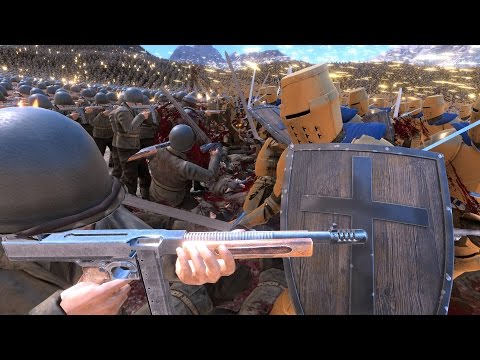 20.000 WW2 US SOLDIERS vs 50.000 GOLDEN KNIGHTS - Ultimate Epic Battle Simulator