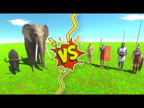 ARBS Ancient Humans VS Modern Mammals | Animal Resolt Battle Simulator