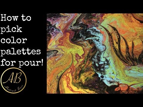 How to pick a good color palette for fluid painting
