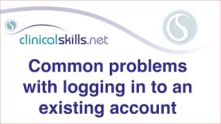Common problems with logging in