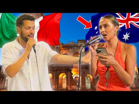 Australian Tourist STUNS The Crowd With Her Voice In ROME | Adele - Skyfall