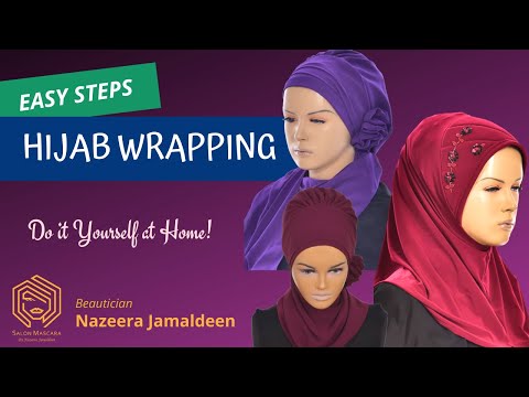Hijab Wrapping Easy Methods | in Tamil by Nazeera Jamaldeen