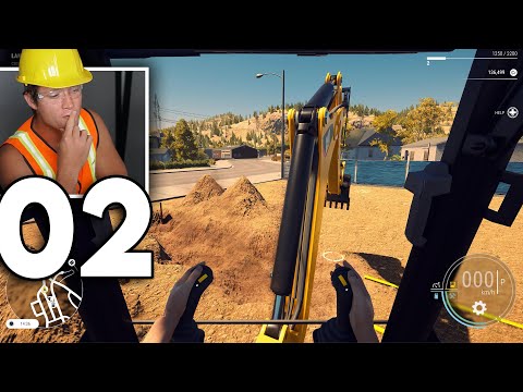 BREAKING GROUND ON A HOUSING DEVELOPMENT - Construction Simulator - Part 2