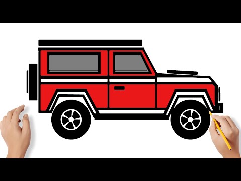 How to Draw Jeep - Practical Drawings