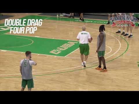 How Dan D'Antoni Works on Offensive Sets at Basketball Practice!