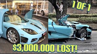 BRAND NEW SUPERCAR FAILS 2020 CAR CRASH COMPILATION KOENISEGG CRASH 3 MILLION IN DAMAGE 😭