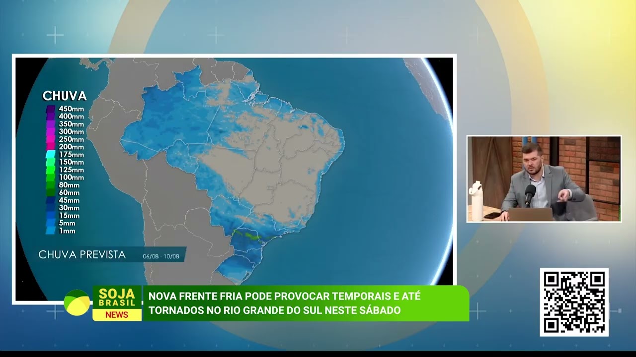 Nova frente fria pode provocar temporais e até tornados no Rio Grande do Sul neste sábado