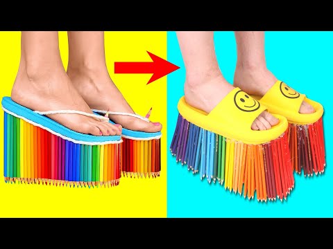Trying DIY SHOES AND CLOTHES  Fantastic Feet Hacks Craft Ideas To Save Your Money by 5 MinuteCrafts