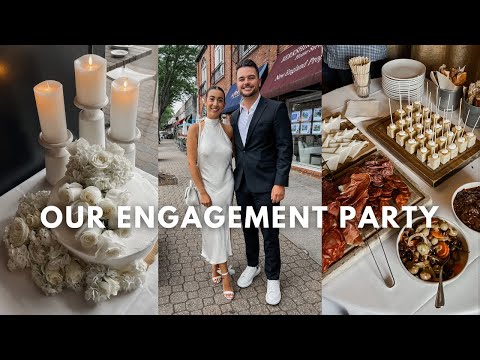 WEDDING SERIES: Our Engagement Party! planning, the details, DIY's, celebrating & more! | ep. 1