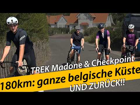 Trans Belgien: 180km Küste 1 Tag | TREK Madone & Checkpoint | Insta360 X5