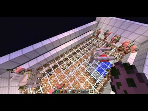 Minecraft Battle - Zombie Pig VS Iron Golem