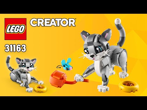 LEGO Creator Playful Cat (31163)[407 pcs] Step-by-Step Building Instructions @TopBrickBuilder