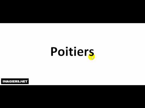 How to pronounce Poitiers