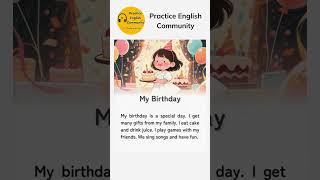 English Listening Practice – My Birthday | Short English Story with Subtitles