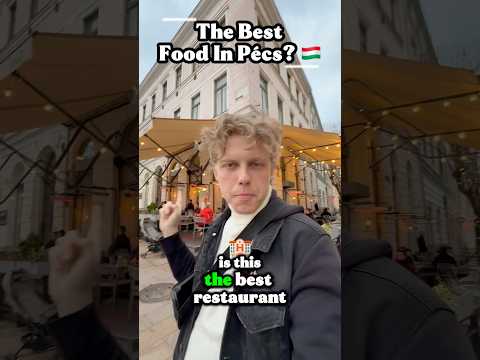 The Best Restaurant In Pécs? #Pécs #travel #hungary #hungarian #magyar #magyarország