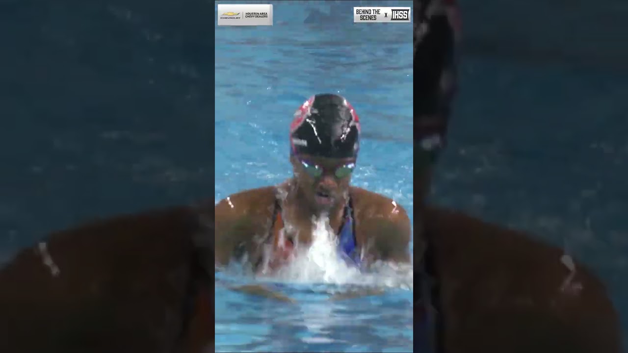 Cadence Johnson goes for gold at the UIL State Swimming and Diving Championships