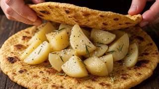 Kartoffeln und Käse in Tortilla! Es ist so lecker, dass ich es fast jeden Tag mache!