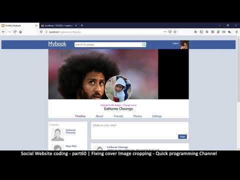 Social Website from scratch Part 8 Profile Page Top Bar | PHP | HTML | CSS | MYSQL Database