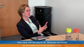 Franziska Wedemann interviewt Senatorin Dr. Melanie Leonhard