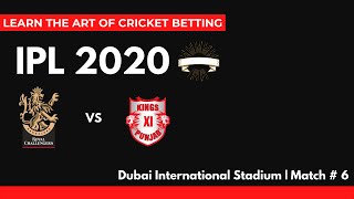 IPL 2020 | Match # 6 KXIP Vs RCB | 4 Cricket Betting Tips