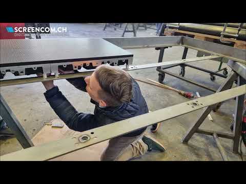 Outdoor LED Wand bei Halter AG