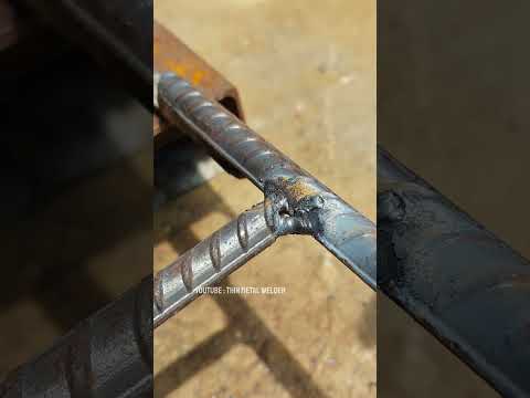 the secret to welding strong steel reinforcement | rebar welding tricks #howtowelding #stickwelding