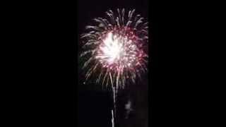 preview picture of video 'Burlington, NC - Halloween - Dark In The Park Fireworks (Oct 26 2013)'