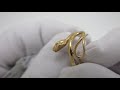 Видеообзор Золотое кольцо "Змея" 2200182