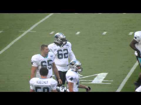 DT #65 Chas Alecxih and G #62 Jordan McCray - Carolina Panthers 2015