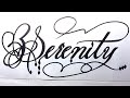 Serenity Name Signature Calligraphy Status Moderncalligraphy Cursive YearofYou Serenity