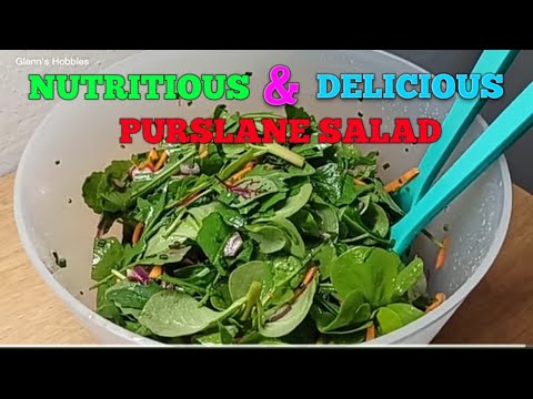 HOW TO MAKE PURSLANE SALAD #homemade #green #healthylifestyle