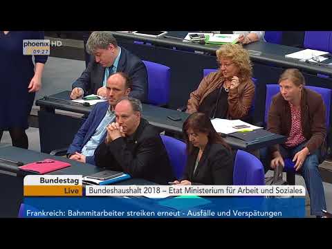 Bundestagsdebatte zum Etat für Arbeit und Soziales am 18.05.18