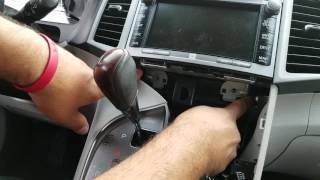 How to Remove Radio / Navigation / Display from Toyota Venza 2009 for Repair.
